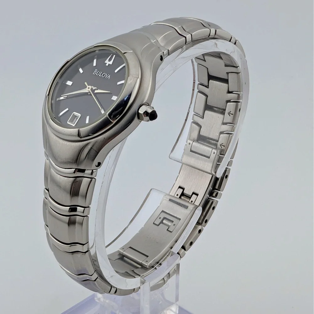 Bulova Corporate Collection 96M33 Women's Black Dial Stainless Steel Watch 6
